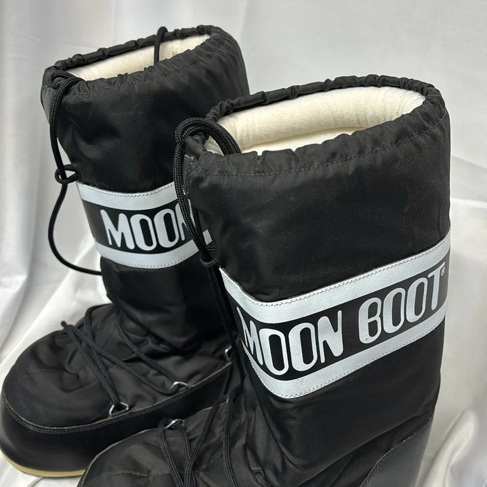 Revolve Net A Porter Tecnica MOON BOOT Icon shell faux leather snow boots